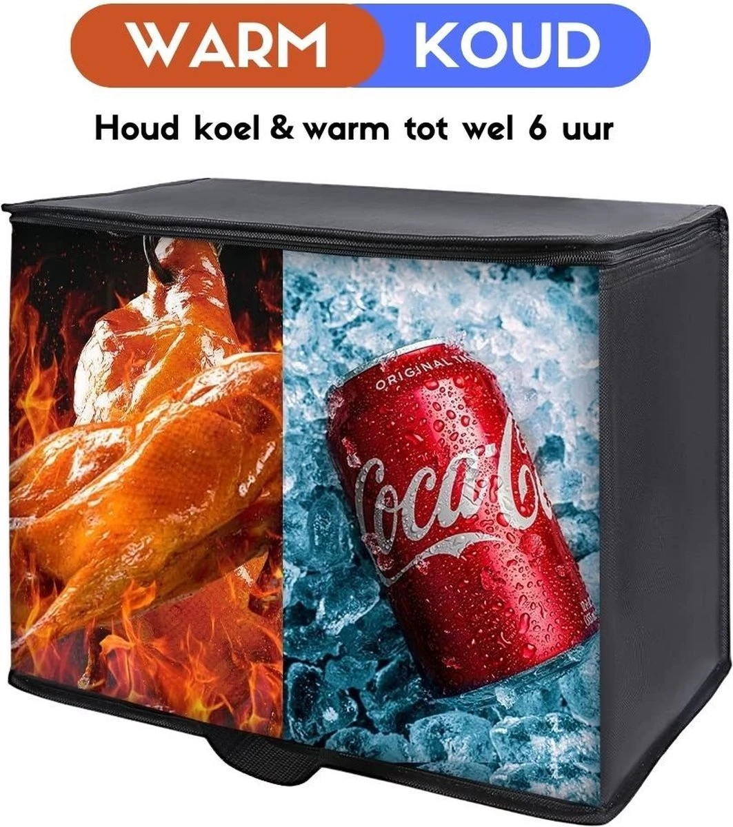 Koeltas - 28 Liter - Geïsoleerde Koeltas - Lunchtas - Picknicktas - Koeltas Lunch - Koeltassen - Koelzak - Afbeelding 5