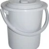 Curver Toiletemmer Met Deksel - 10L - 31 Cm - Lichtgrijs