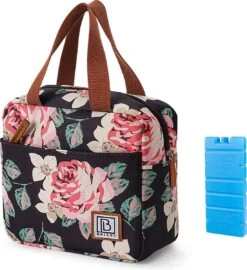 Brisby 4 Laags Geïsoleerde Koeltas - Lunchtas 4 Liter - Bloemetjes