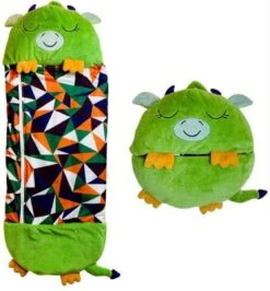 Draak Slaapzak -160 Cms | Kinderslaapzak | Slaapzak Junior | Nappers | Children Sleeping Bag | Kinderen Slaapzak | Super Soft 2 In 1 Fun Pillow &Sleepy For Boys | Draak Slaapzak | Zachte Slaapzak | Knuffel Slaapzak | 2 In 1 Slaapzak | Kinderen