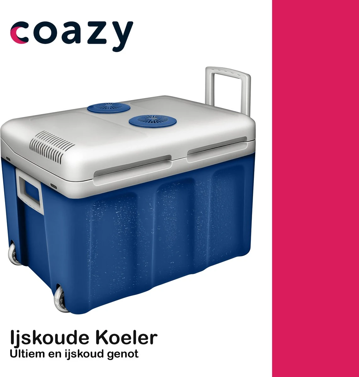 Koelbox Met Wielen Voor Auto & Camping Warm En Koud 40L - Frigobox Elektrisch 12v 230 Volt - MiniBar - Mini Koelkast | Verkoelt En Verwarmt | Eco-modus - Minibar - Mini Koelkast - Afbeelding 6