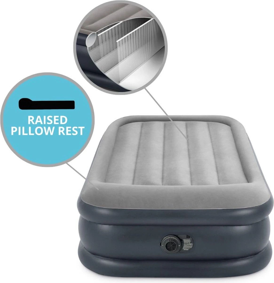 Intex Twin Deluxe Pillow Rest Raised Luchtbed - 191x99x42 Cm - Afbeelding 20