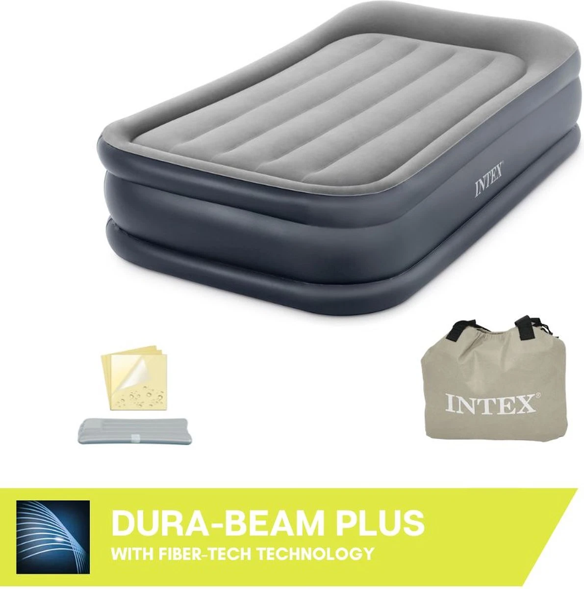 Intex Twin Deluxe Pillow Rest Raised Luchtbed - 191x99x42 Cm - Afbeelding 12
