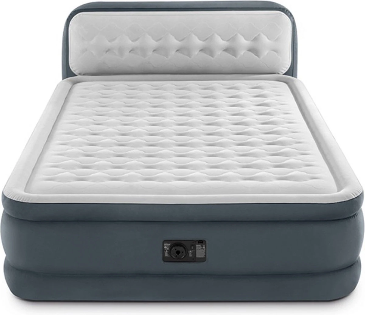 Intex 64448 - Queen Deluxe Ultra-Plush Zelfopblazend 2-persoons Luchtbed Met Hoofdboord (203x152x46cm)
