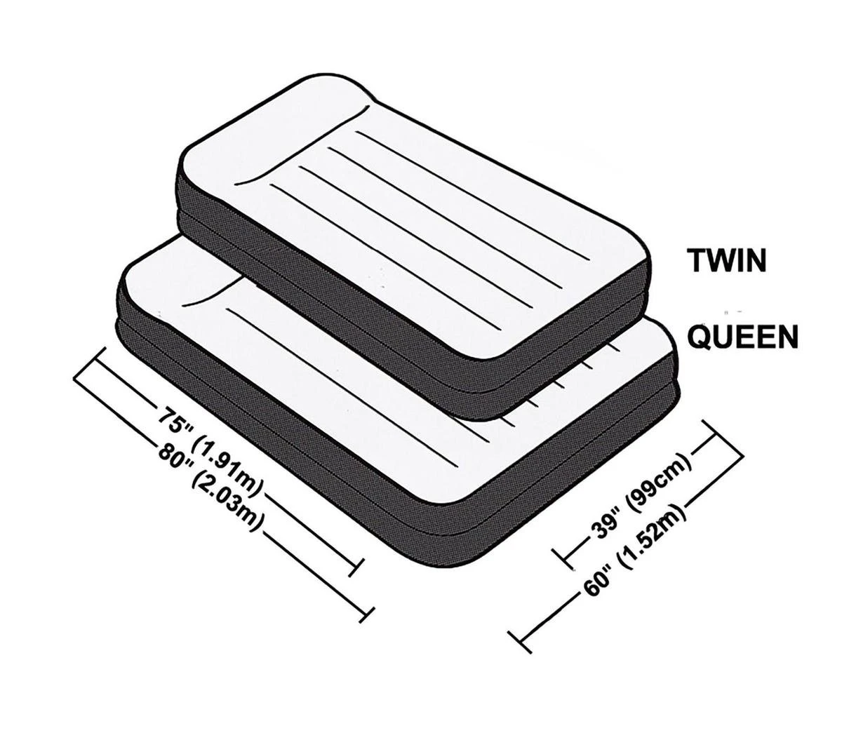Intex Luchtbed - 2 Persoons - 203x152x42cm - Afbeelding 5
