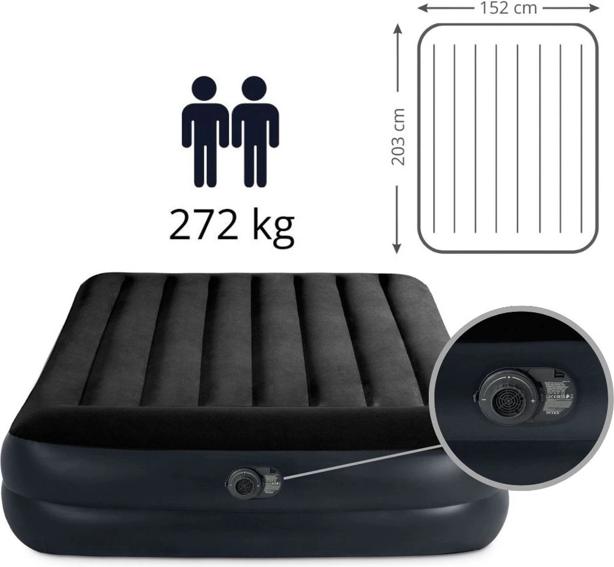 Intex Luchtbed - 2 Persoons - 203x152x42cm - Afbeelding 16