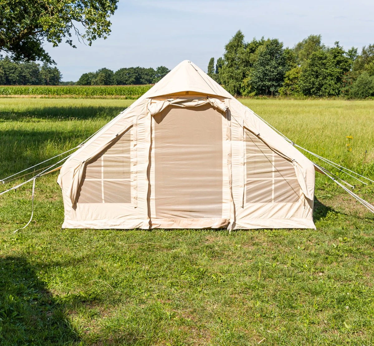 Opblaasbare Vier Persoons Tent Beige 300x200x210 Cm - Afbeelding 18