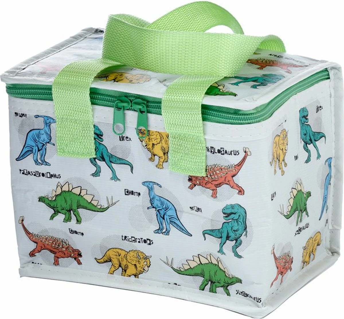 Kleine Lunch/sixpack Koeltas - Dinosaurus Print - 21 X 16 Cm - 4,7 L - Afbeelding 8
