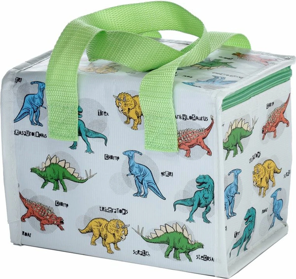 Kleine Lunch/sixpack Koeltas - Dinosaurus Print - 21 X 16 Cm - 4,7 L - Afbeelding 5