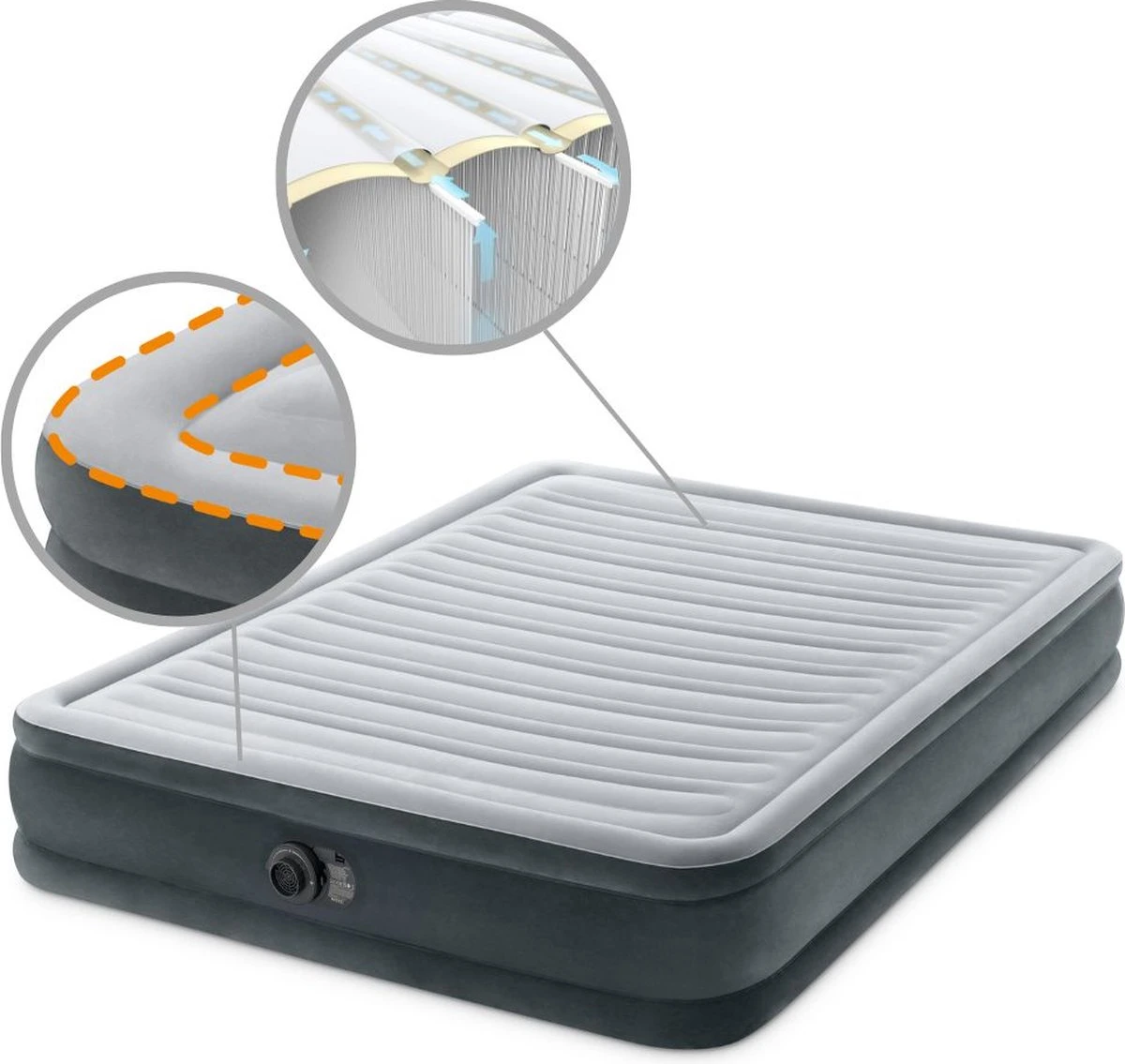 Intex Comfort-plush Full Luchtbed - 2-persoons - 203x152x33 Cm - Afbeelding 13
