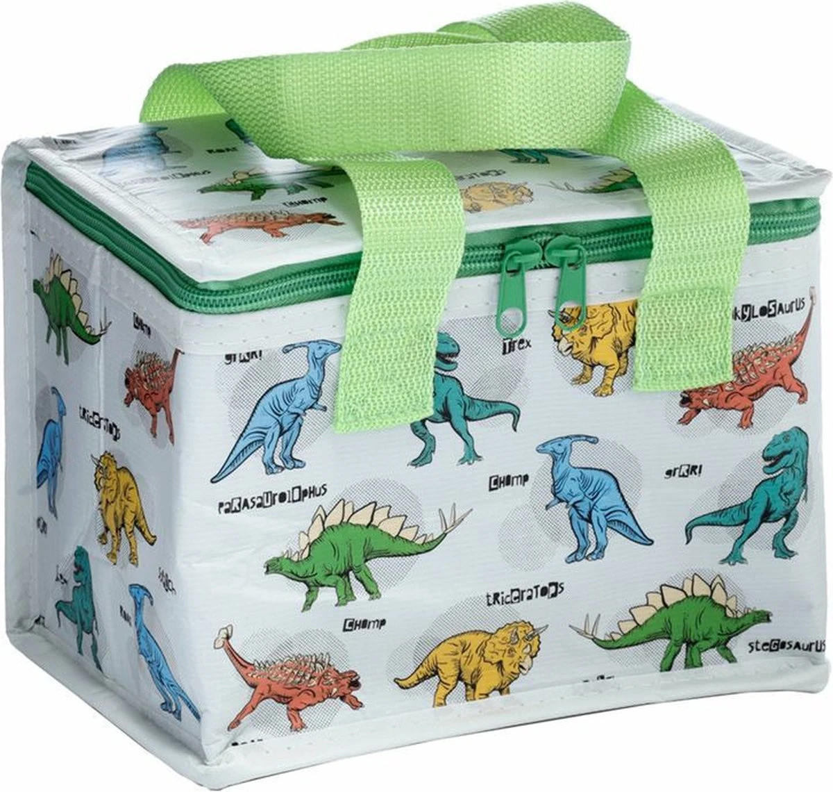 Kleine Lunch/sixpack Koeltas - Dinosaurus Print - 21 X 16 Cm - 4,7 L - Afbeelding 6