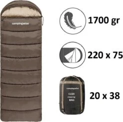 Campingwise All Season Slaapzak - Incl. Handige Opbergzak