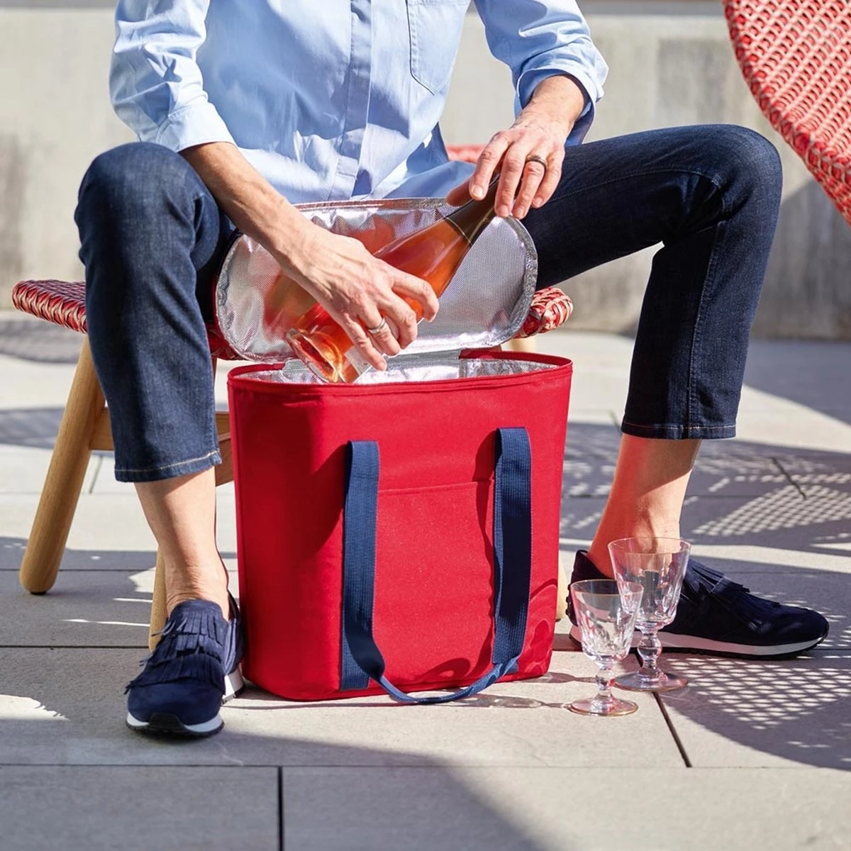 Reisenthel Thermoshopper Koeltas - 15L - Dots Zwart - Afbeelding 8