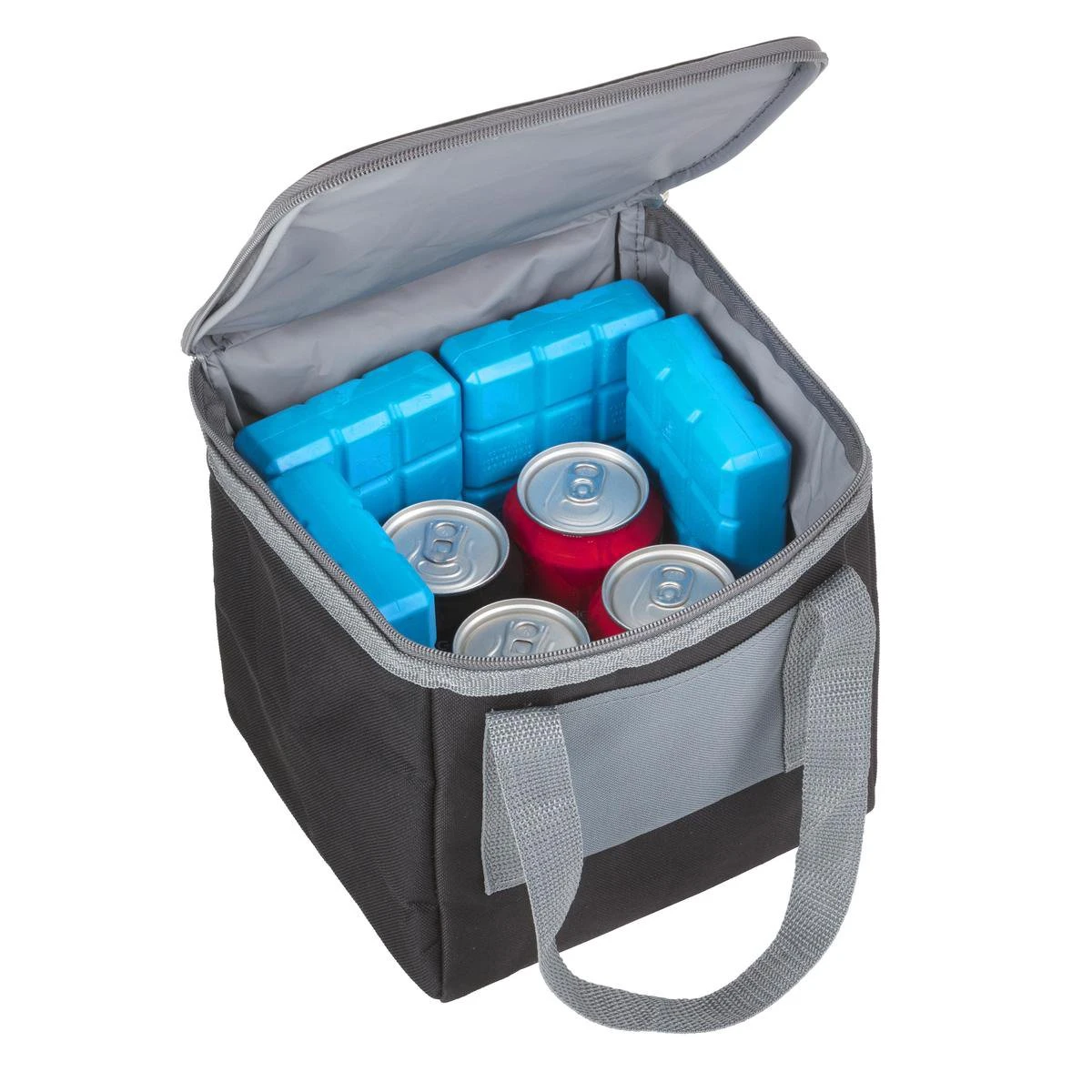 Basis Sterke Koeltas Set - 25 + 10 Liter - Lunchtas - Geïsoleerde Koeltassen - Picknicktas - Coolerbag - Zwart - Afbeelding 5