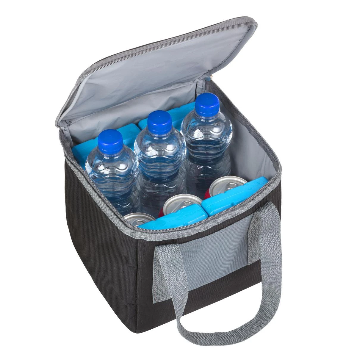 Basis Sterke Koeltas Set - 25 + 10 Liter - Lunchtas - Geïsoleerde Koeltassen - Picknicktas - Coolerbag - Zwart - Afbeelding 10
