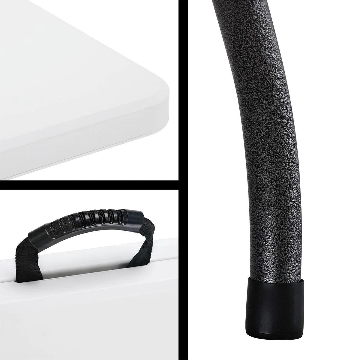 Casaria Tuintafel Opvouwbaar – Met Draaggreep 220x70 Cm – Wit - Afbeelding 9