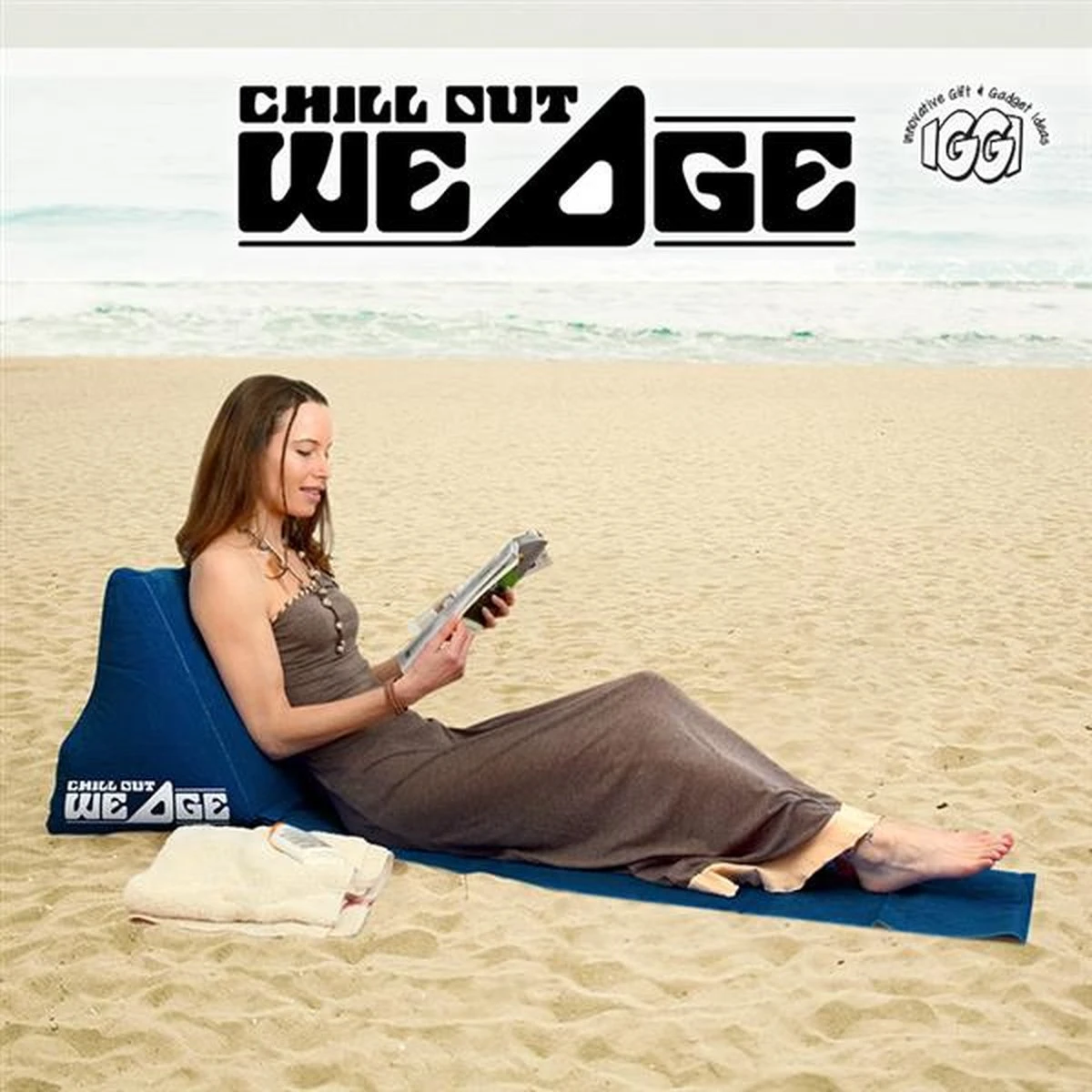 CKB LTD - Chill Out - Luchtbed - Campingstoel - Wedge Opblaasbare Ligstoel - Blauw Strandstoel 1 Persoons Volwassen Luchtbedden Kampeerstoel Vouwstoel Stoel Slaapmatje Slaapmatten Opvouwbaar Volwassenen Tuinstoel Opblaasstoel Kampeerstoelen Lucht - Afbeelding 6