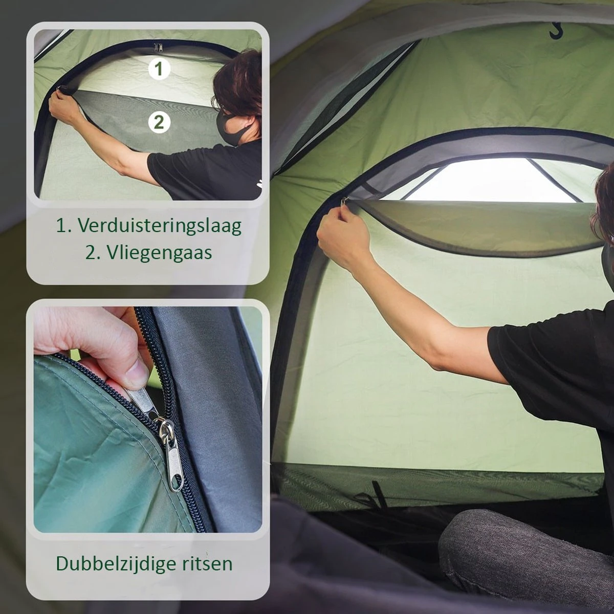 Sens Design Pop Up Tent - Tent - 2-3 Personen - Afbeelding 5