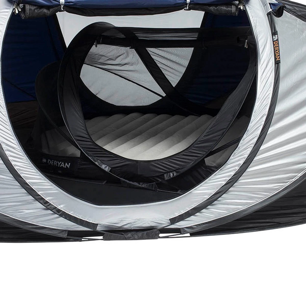 Deryan Luxe Pop-up Reisklamboe - Lichtgewicht 2 Persoons Klamboe – Geimpregneerd - Slaapcompartiment Voor Tent - Binnentent - Afbeelding 2