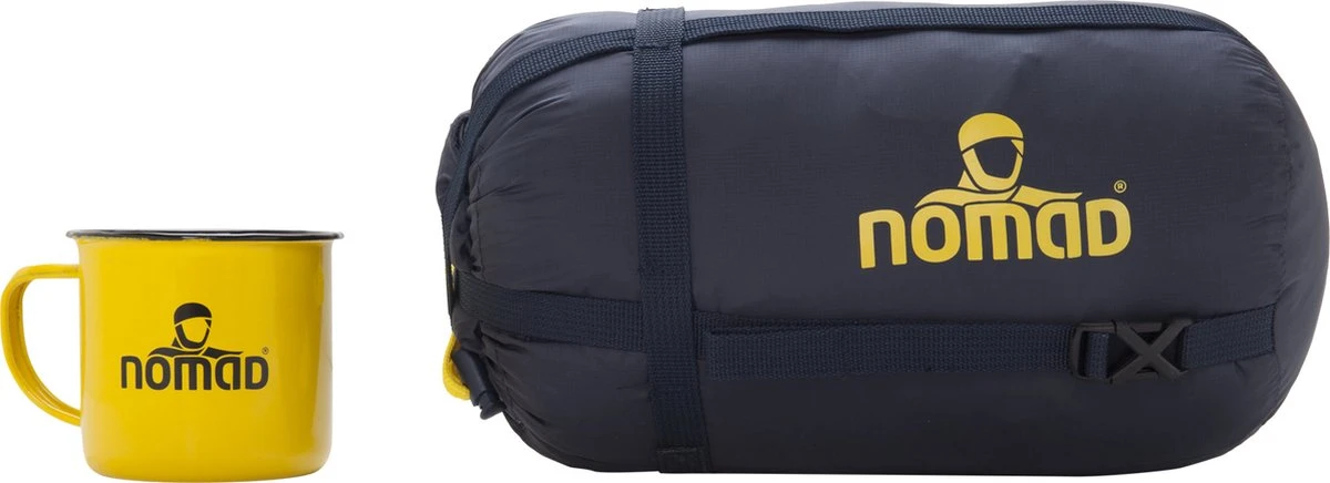 NOMAD® Taurus 250 Slaapzak | 210x80cm Grijs | Lichtgewicht & Kwalitatief | Slaapzak | Incl Hoes - Afbeelding 3