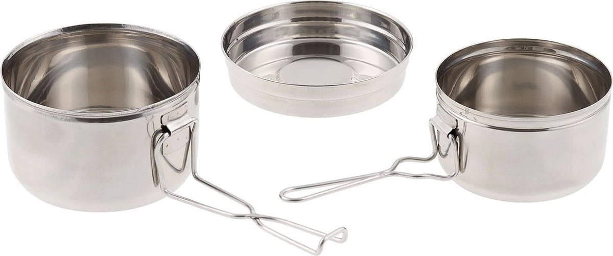 MFH - CZ Mess Kit/pannen Set - RVS - 3-delig - Afbeelding 2