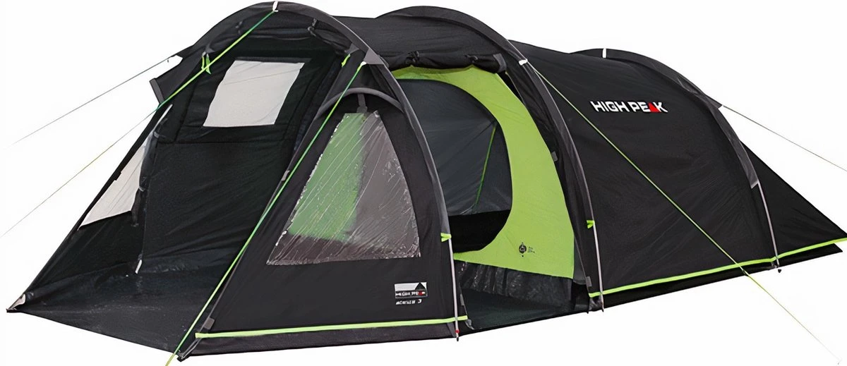 High Peak Atmos 3 Tunneltent - Donkergrijs - 3 Persoons