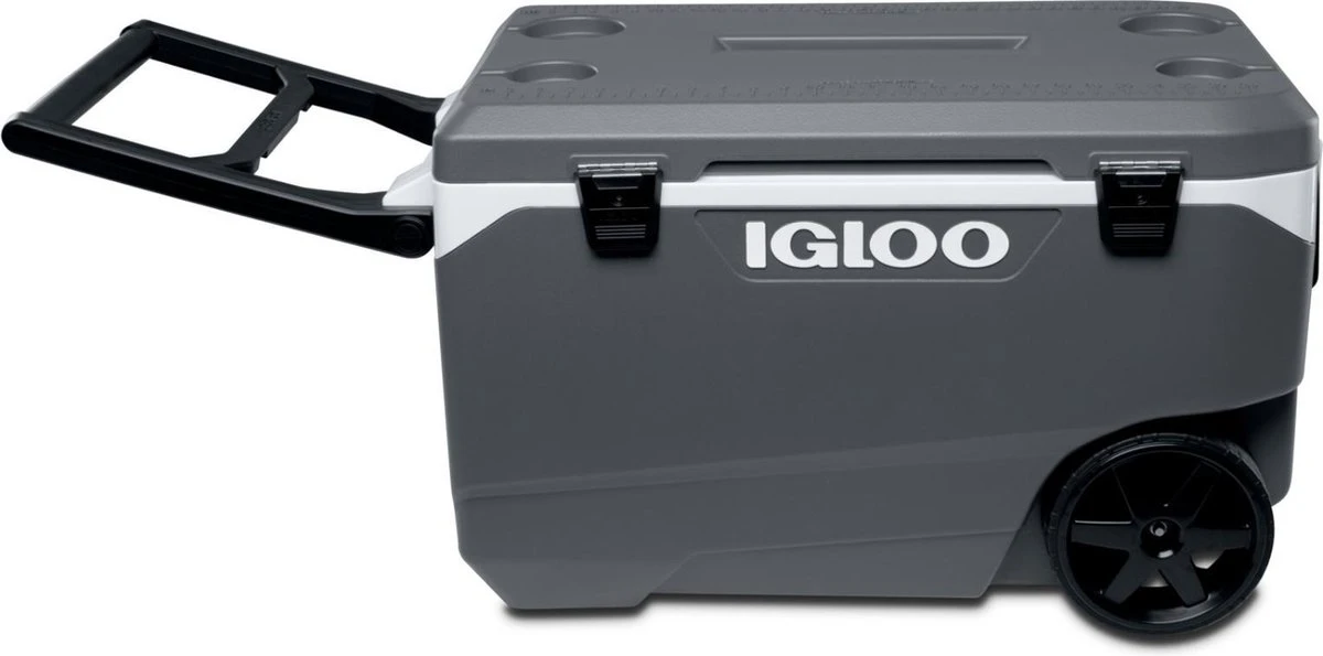 Igloo Latitude 90 Roller - Grote Koelbox Op Wielen - 85 Liter - Grijs - Afbeelding 8