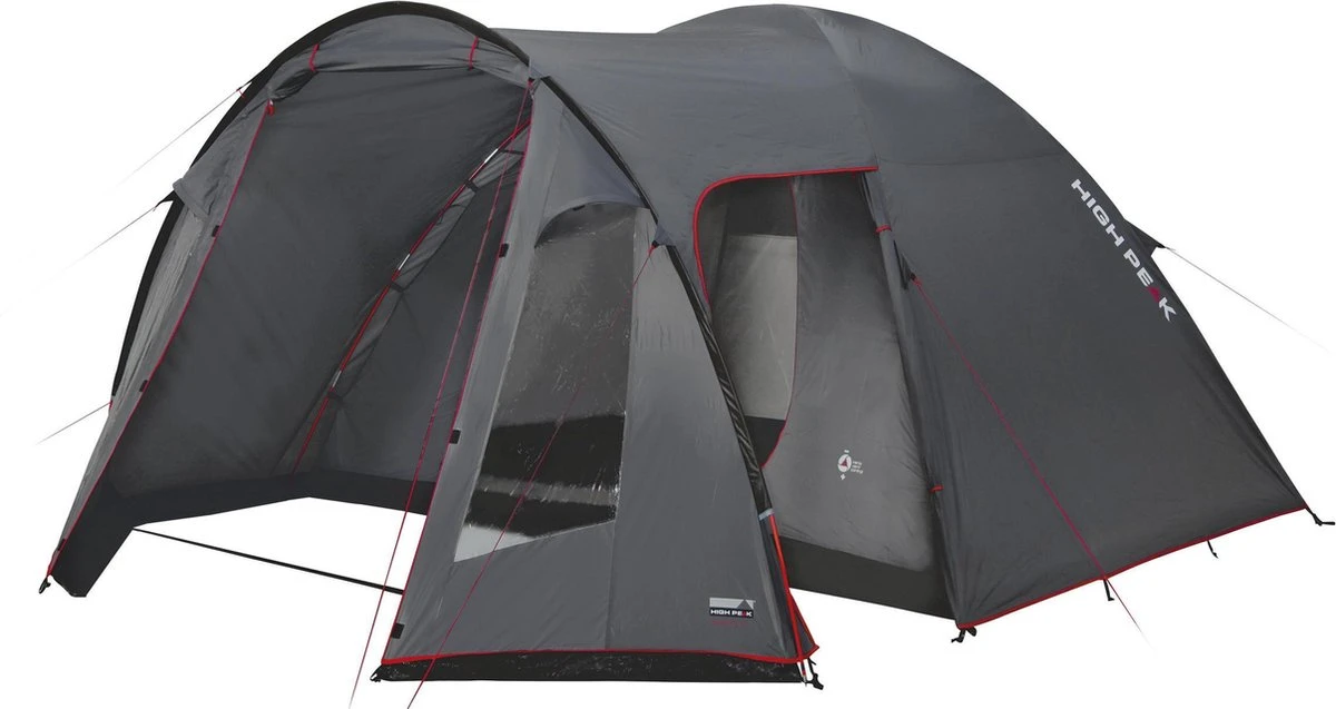High Peak Tessin 4 Koepeltent - 4-Persoons - Grijs