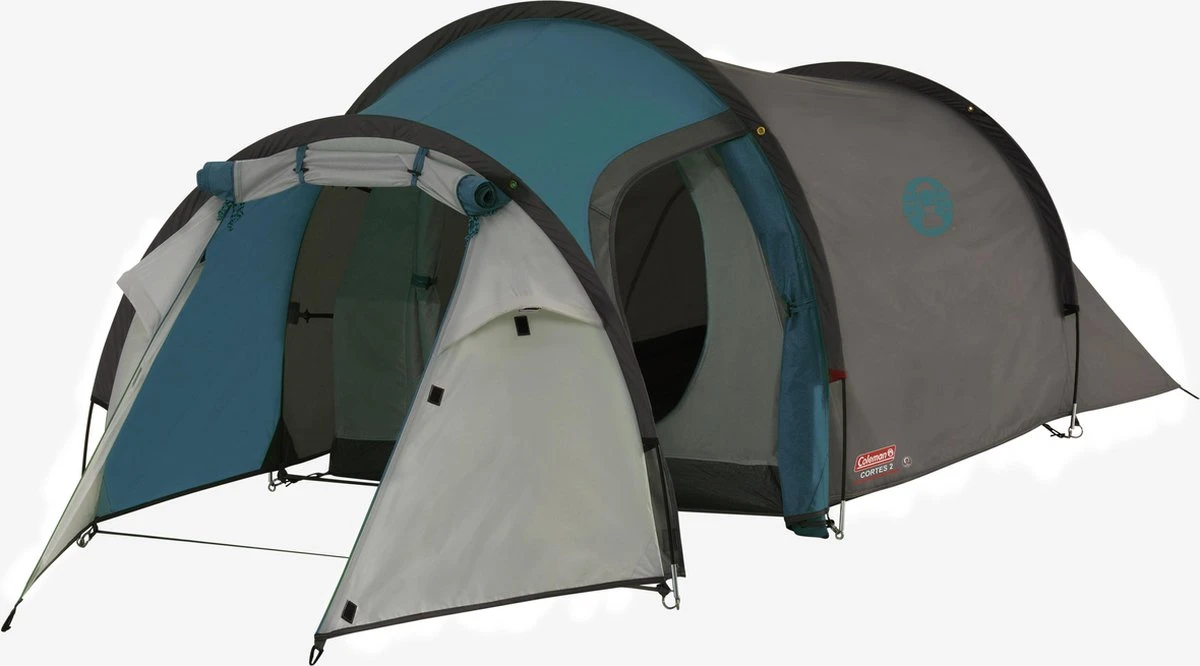 Coleman Cortes 2 Tunneltent - 2-Persoons - Blauw/Wit - Afbeelding 2