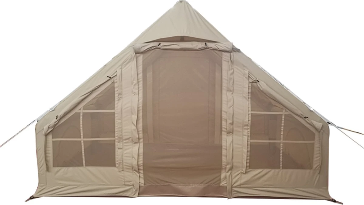 Opblaasbare Vier Persoons Tent Beige 300x200x210 Cm - Afbeelding 5