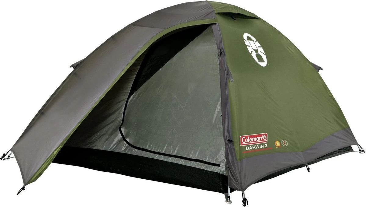 Coleman Darwin 3 Plus Koepeltent - 3-Persoons - Groen - Afbeelding 15