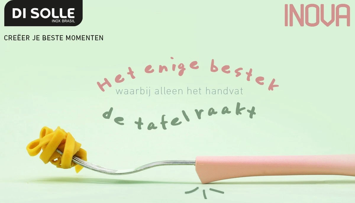 Di Solle Inova D - 6 Persoons Bestekset - Handige Opbergbak Met Raspdeksel - 26 Delig - Baby Pink - Afbeelding 9