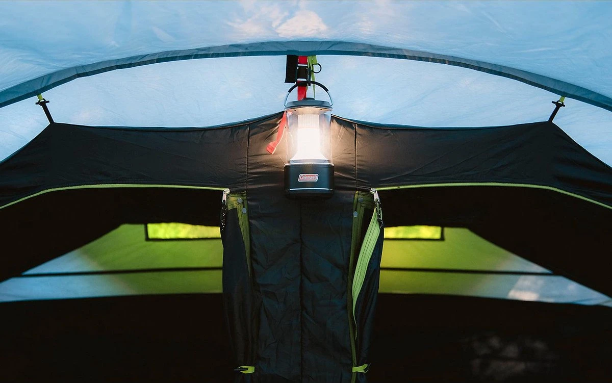 Coleman Vail 4L Tunneltent - Familie Tent - 4-Persoons - Grijs/Groen - Afbeelding 10