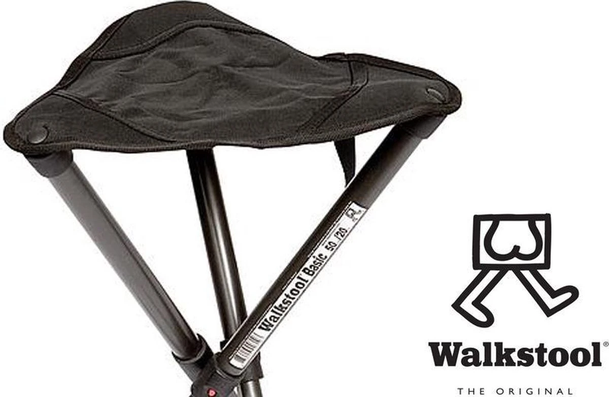 Walkstool 3-poots Krukje - Basic 50cm - Verstelbaar - Antraciet - Afbeelding 2