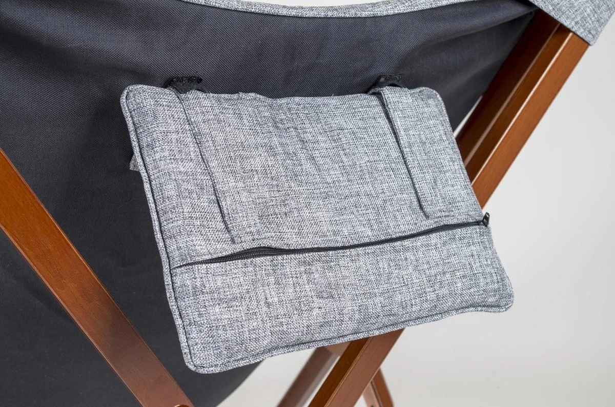 Bo-Camp - Urban Outdoor - Relaxstoel - Bloomsbury - L - Oxford Polyester - Grijs - Afbeelding 11