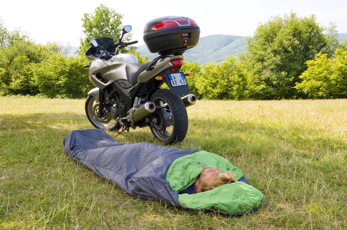 Coleman Biker Mummy Slaapzak - 220 X 80 X 55 Cm - Grijs/groen - Afbeelding 6