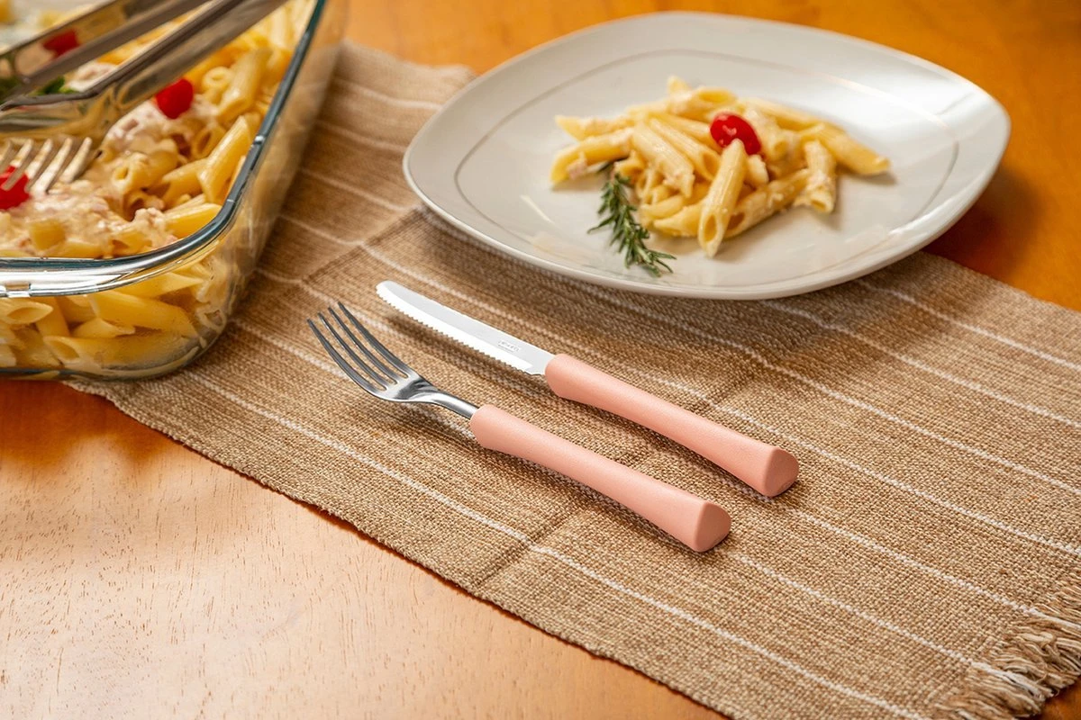 Di Solle Inova D - 6 Persoons Bestekset - Handige Opbergbak Met Raspdeksel - 26 Delig - Baby Pink - Afbeelding 7