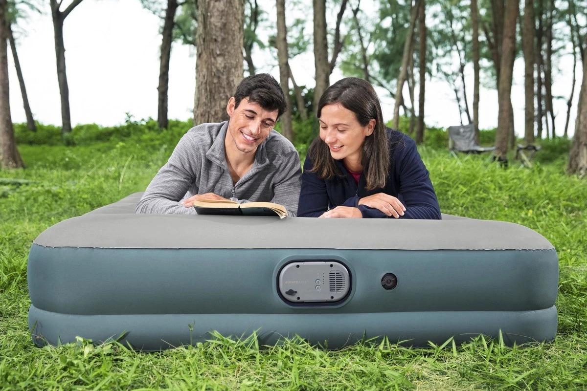 Bestway Luchtbed - 2 Personen - PVC/Polyester - Ingebouwde Oplaadbare Pomp - Fortech™ Materiaal - I-Beam Constructie - Ingebouwd Kussen - Afbeelding 13