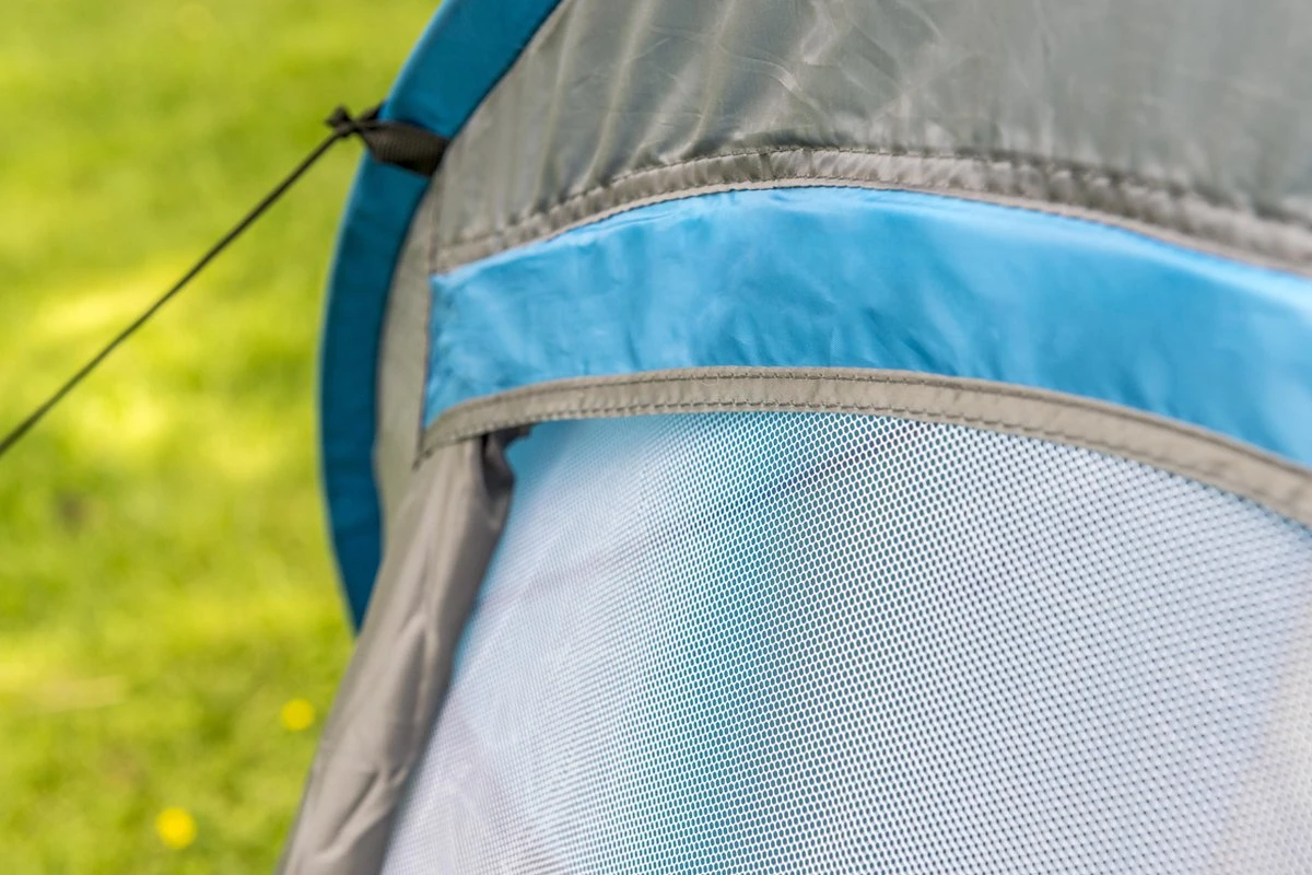 Dunlop Pop Up Tent 220 X 120 X 90 Cm - Grijs/ Blauw - 1 Persoons - Afbeelding 2