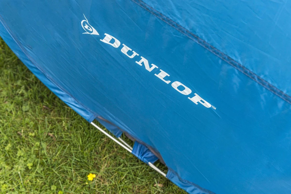 Dunlop Pop Up Tent 220 X 120 X 90 Cm - Grijs/ Blauw - 1 Persoons - Afbeelding 4