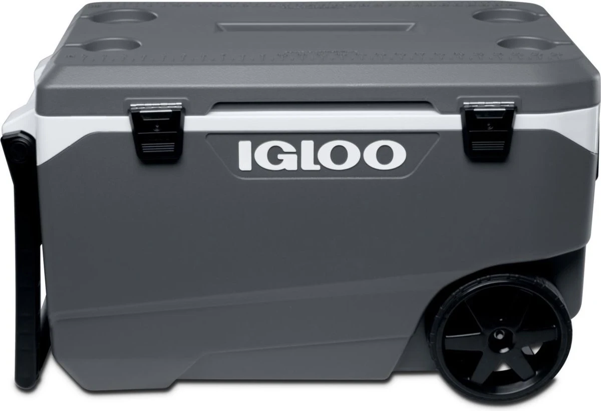 Igloo Latitude 90 Roller - Grote Koelbox Op Wielen - 85 Liter - Grijs