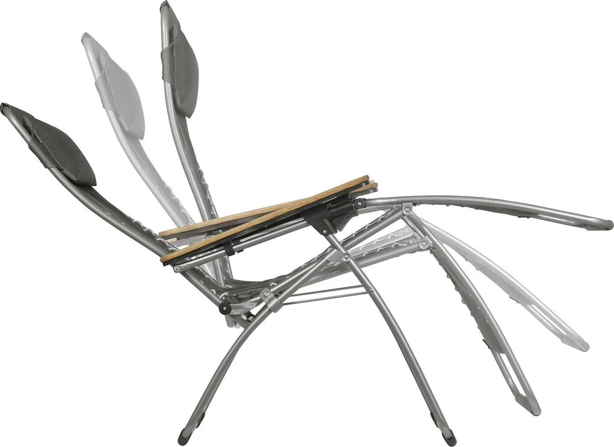 Lafuma RSX Clip Air Comfort - Relaxstoel - Verstelbaar - Inklapbaar - Zero Gravity - Acier - Afbeelding 2
