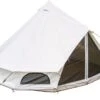 Skandika Tipii 400 Canvas Tent – Tipi-tenten – 8 Persoons Familietent - Campingtent – Muggengaas – 250 Cm Stahoogte – 400 Cm Diameter – 4000 Mm Waterkolom – Indische Tent, Partytent, Festivaltent – Outdoor, Camping, Tuin – Kamperen – Wit
