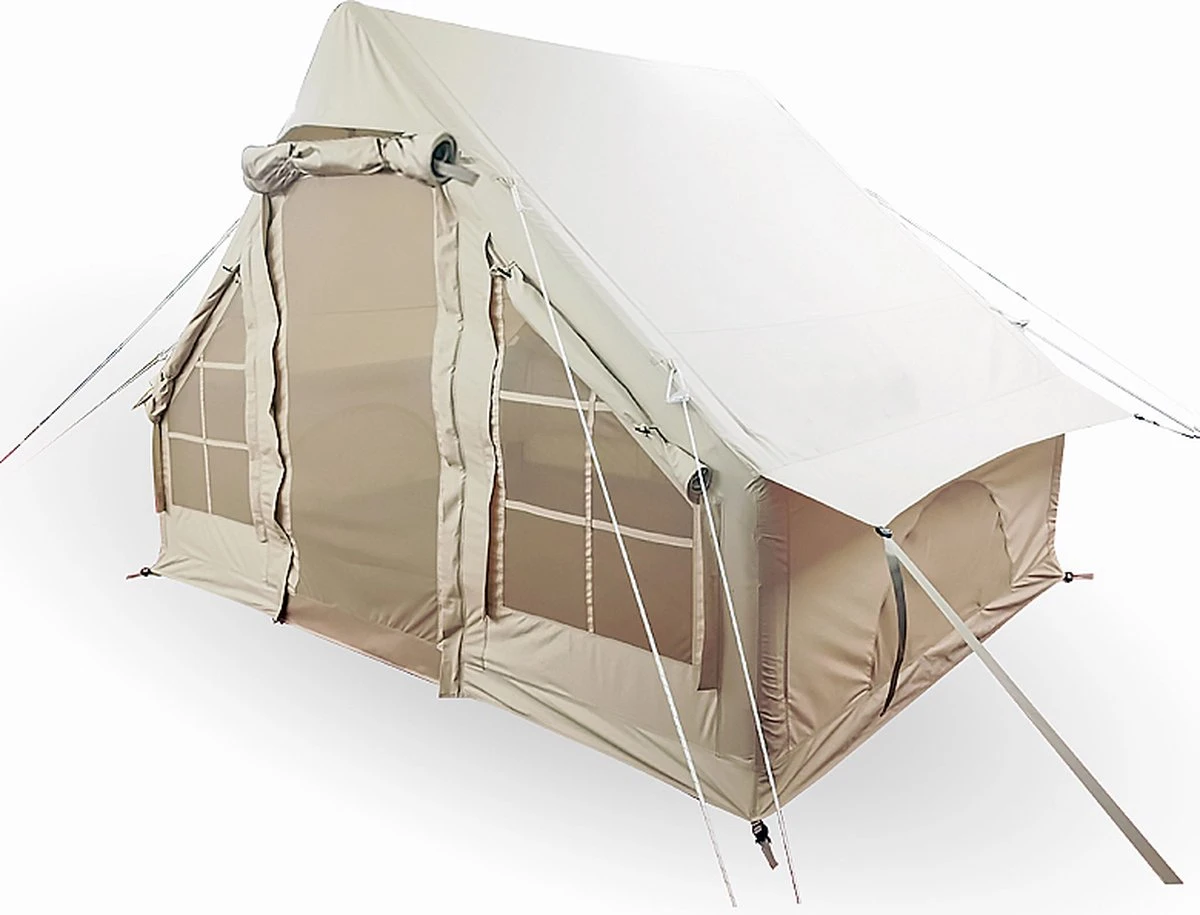 Opblaasbare Vier Persoons Tent Beige 300x200x210 Cm - Afbeelding 8
