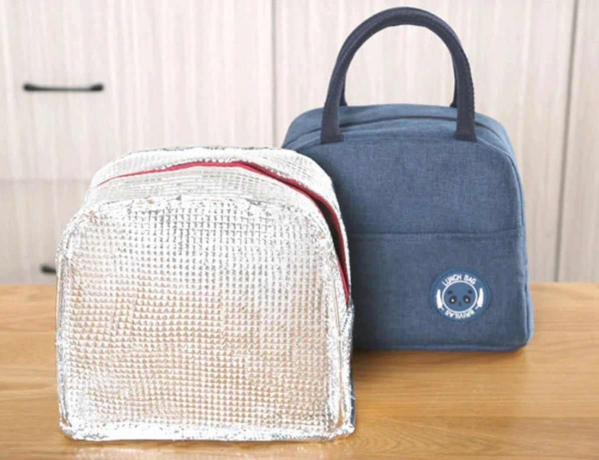 Lunch Bag - Blauw | Koeltas | Polyester / Nylon | 23x15x20 Cm | Fashion Favorite - Afbeelding 2