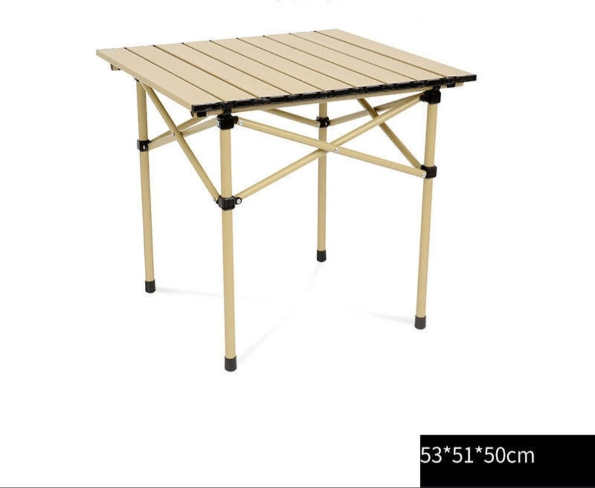 Merkloos Camping Tafel Met Stoelen - Inklapbaar - Camping Set - Kamperen - Outdoor - Lichtgewicht - Afbeelding 2