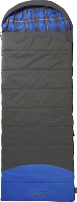 Coleman Basalt Single Slaapzak - 225 X 80 Cm - Grijs/blauw - Extra Lang