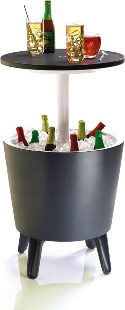 Keter Coolbar Partytafel – 49,5x49,5x57cm - Antraciet - Afbeelding 9
