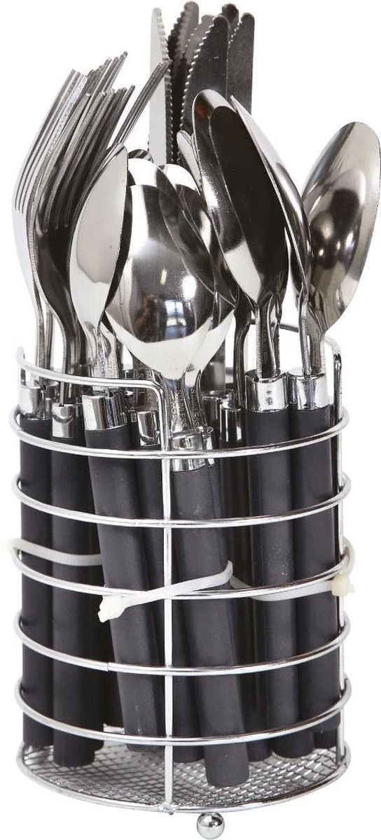 Bo-Camp - Bestekset - In Mandje - 24-Delig - 6 Persoons - Afbeelding 4