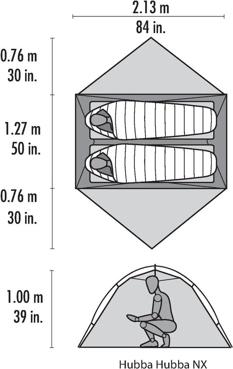 Msr Hubba Hubba Nx Tunneltent - Groen - 2 Persoons - Afbeelding 17